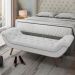Cabeceira Cama Box King 195cm Provença e Recamier Veneto P02 Bouclé Branco - Mpozenato