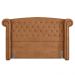 Cabeceira Cama Box King 195cm Provença e Recamier Veneto P02 Sintético Caramelo - Mpozenato