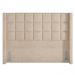 Cabeceira Cama Box Queen 160cm Pisa P02 Bouclé Bege - Mpozenato