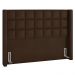 Cabeceira Cama Box Queen 160cm Pisa e Recamier Neville P02 Sintético Marrom - Mpozenato