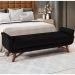 Cabeceira Cama Box Queen 160cm Pisa e Recamier Neville P02 Sintético Preto - Mpozenato