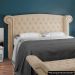 Cabeceira Cama Box Queen 160cm Provença P02 Bouclé Bege - Mpozenato
