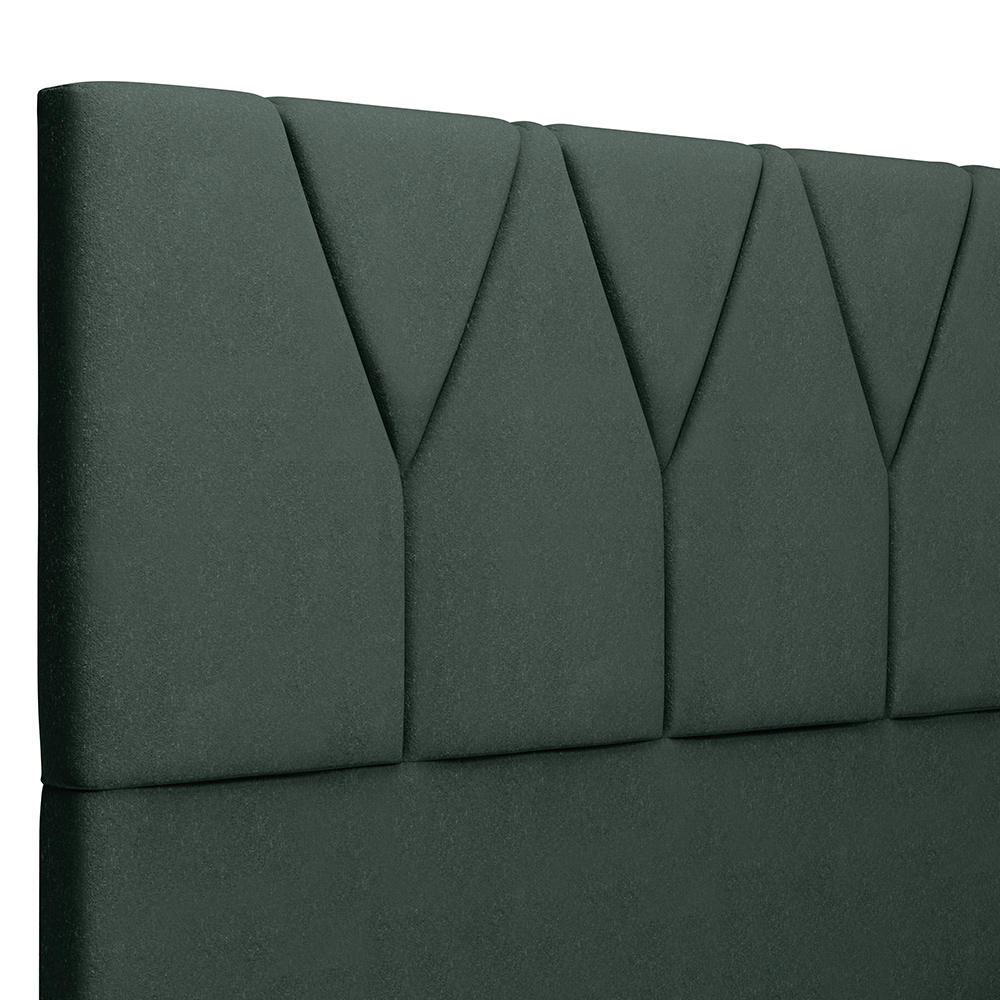 Cabeceira Cama Box Solteiro 100cm Aura Linho W01 Verde - Mpozenato