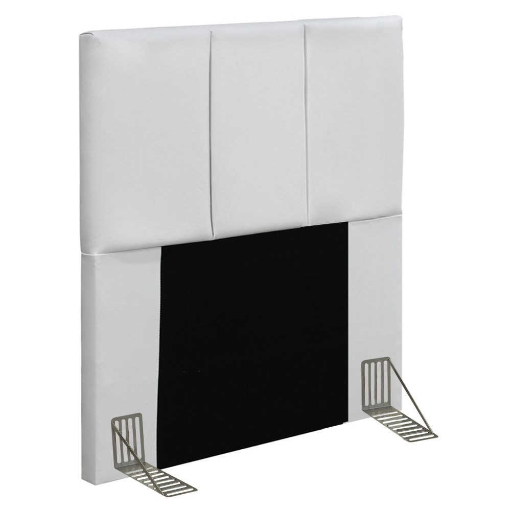 Cabeceira Cama Box Solteiro 90CM Pérola D10 Corano Branco - Mpozenato