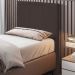 Cabeceira Cama Box Solteiro 90CM Pérola D10 Corano Marrom - Mpozenato