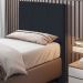 Cabeceira Cama Box Solteiro 90CM Pérola D10 Corano Preto - Mpozenato