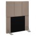 Cabeceira Cama Box Solteiro 90CM Pérola D10 Suede Bege - Mpozenato