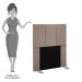 Cabeceira Cama Box Solteiro 90CM Pérola D10 Suede Bege - Mpozenato