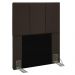 Cabeceira Cama Box Solteiro 90CM Pérola D10 Suede Marrom - Mpozenato