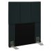 Cabeceira Cama Box Solteiro 90CM Pérola D10 Suede Preto - Mpozenato