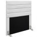 Cabeceira Cama Box Solteiro 90CM Rubi D10 Corano Branco - Mpozenato