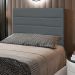 Cabeceira Cama Box Solteiro 90CM Rubi D10 Suede Cinza - Mpozenato