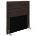 Cabeceira Cama Box Solteiro 90CM Rubi D10 Suede Marrom - Mpozenato