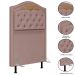 Cabeceira Cama Box Solteiro 90cm Com Calçadeira Baú Imperial J02 Veludo Rosê - Mpozenato