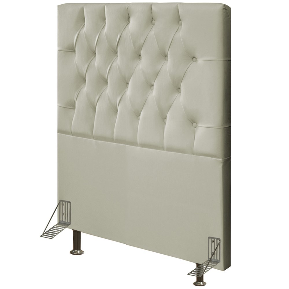 Cabeceira Cama Box Solteiro 90cm Diamante D10 Corano Bege - Mpozenato