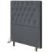 Cabeceira Cama Box Solteiro 90cm Diamante Suede J02 Cinza - Mpozenato