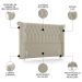 Cabeceira Cama Box Solteiro 90cm Dust P02 Veludo Bege - Mpozenato