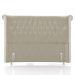 Cabeceira Cama Box Solteiro 90cm Dust P02 Veludo Bege - Mpozenato