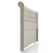 Cabeceira Cama Box Solteiro 90cm Dust P02 Veludo Bege - Mpozenato