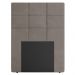 Cabeceira Cama Box Solteiro 90cm Esmeralda Veludo J02 Bege - Mpozenato