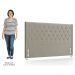 Cabeceira Cama Box Solteiro 90cm Florenza P02 Veludo Bege - Mpozenato