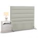 Cabeceira Cama Box Solteiro 90cm Greta Corano Bege e 1 Mesa de Cabeceira Flex DM1 Branco - Mpozenato