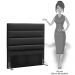 Cabeceira Cama Box Solteiro 90cm Greta Corano Preto e 1 Mesa de Cabeceira Flex DM1 Branco - Mpozenato