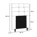 Cabeceira Cama Box Solteiro 90cm Luna I02 Sintético Bege - Mpozenato