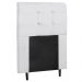 Cabeceira Cama Box Solteiro 90cm Luna I02 Sintético Branco - Mpozenato