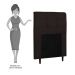 Cabeceira Cama Box Solteiro 90cm Luna I02 Sintético Marrom - Mpozenato