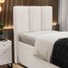Cabeceira Cama Box Solteiro 90cm Pérola W01 Linho Cru - Mpozenato