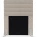 Cabeceira Cama Box Solteiro 90cm Rubi W01 Linho Bege - Mpozenato