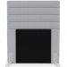 Cabeceira Cama Box Solteiro 90cm Rubi W01 Linho Cinza - Mpozenato