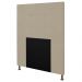 Cabeceira Cama Box Solteiro 90cm Safira Sintético I02 Bege - Mpozenato