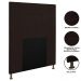 Cabeceira Cama Box Solteiro 90cm Safira Sintético I02 Marrom - Mpozenato