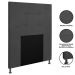 Cabeceira Cama Box Solteiro 90cm Safira Suede I02 Cinza - Mpozenato