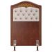 Cabeceira Cama Box Solteiro 90cm com Tachas Imperial J02 Facto Marrom/Bege - Mpozenato