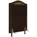Cabeceira Cama Box Solteiro 90cm com Tachas Imperial J02 Sintético Marrom Escuro - Mpozenato