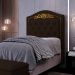 Cabeceira Cama Box Solteiro 90cm com Tachas Imperial J02 Sintético Marrom Escuro - Mpozenato