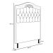 Cabeceira Cama Box Solteiro 90cm com Tachas Imperial Veludo J02 Bege - Mpozenato