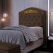 Cabeceira Cama Box Solteiro 90cm com Tachas Imperial Veludo J02 Chocolate - Mpozenato