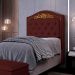 Cabeceira Cama Box Solteiro 90cm com Tachas Imperial Veludo J02 Vinho - Mpozenato