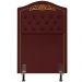 Cabeceira Cama Box Solteiro 90cm com Tachas Imperial Veludo J02 Vinho - Mpozenato
