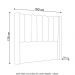 Cabeceira Casal Cama Box 140cm Claire Z04 Veludo Terracota - Mpozenato