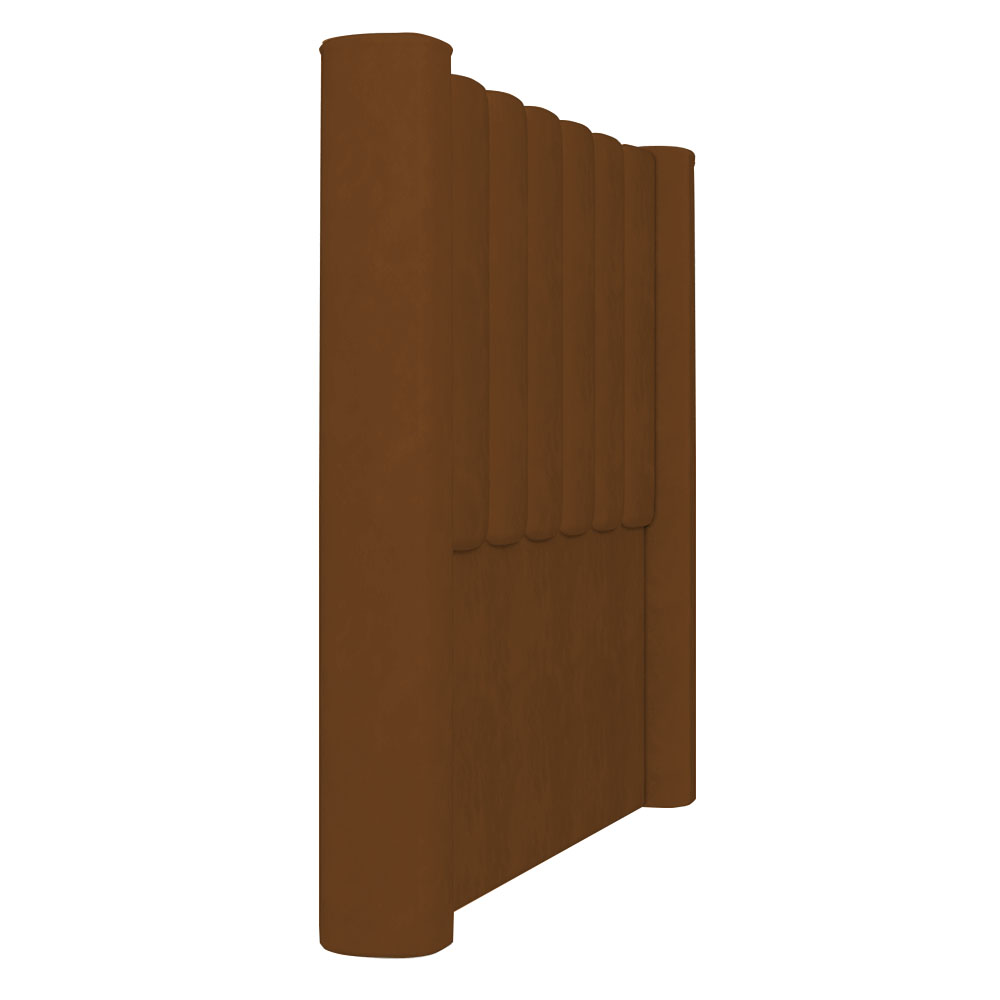 Cabeceira Casal Cama Box 140cm Claire Z04 Veludo Terracota - Mpozenato