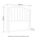 Cabeceira Casal Cama Box 140cm Glenda Z04 Boucle Bege - Mpozenato