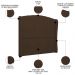 Cabeceira Casal Cama Box 140cm Glenda Z04 Boucle Marrom - Mpozenato