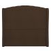 Cabeceira Casal Cama Box 140cm Glenda Z04 Boucle Marrom - Mpozenato
