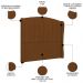 Cabeceira Casal Cama Box 140cm Glenda Z04 Veludo Terracota - Mpozenato