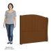 Cabeceira Casal Cama Box 140cm Glenda Z04 Veludo Terracota - Mpozenato